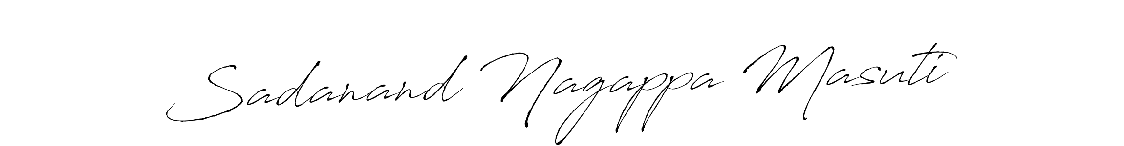 Make a beautiful signature design for name Sadanand Nagappa Masuti. With this signature (Antro_Vectra) style, you can create a handwritten signature for free. Sadanand Nagappa Masuti signature style 6 images and pictures png