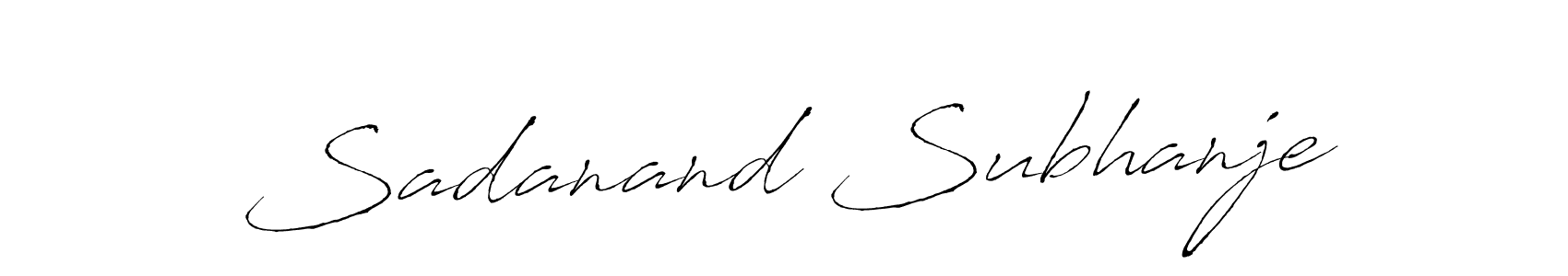 Create a beautiful signature design for name Sadanand Subhanje. With this signature (Antro_Vectra) fonts, you can make a handwritten signature for free. Sadanand Subhanje signature style 6 images and pictures png