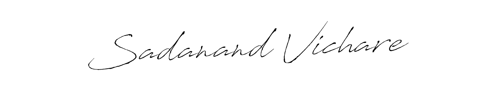 if you are searching for the best signature style for your name Sadanand Vichare. so please give up your signature search. here we have designed multiple signature styles  using Antro_Vectra. Sadanand Vichare signature style 6 images and pictures png