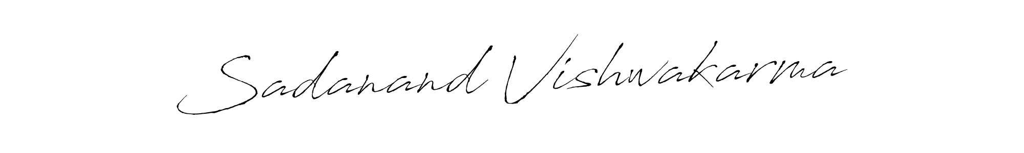 Also we have Sadanand Vishwakarma name is the best signature style. Create professional handwritten signature collection using Antro_Vectra autograph style. Sadanand Vishwakarma signature style 6 images and pictures png