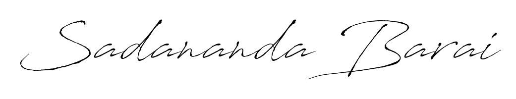 A stylish, flowing autograph style designed for name Sadananda Barai using Antro_Vectra typography. Perfect for digital creative projects. Sadananda Barai signature style 6 images and pictures png