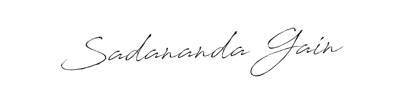 See photos of Sadananda Gain official signature by Spectra . Check more albums & portfolios. Read reviews & check more about Antro_Vectra font. Sadananda Gain signature style 6 images and pictures png