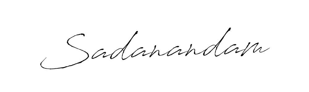 How to make Sadanandam signature? Antro_Vectra is a professional autograph style. Create handwritten signature for Sadanandam name. Sadanandam signature style 6 images and pictures png