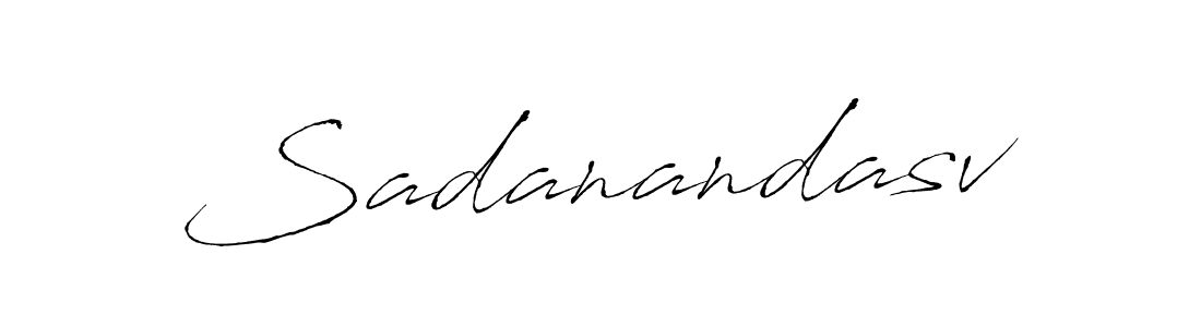 if you are searching for the best signature style for your name Sadanandasv. so please give up your signature search. here we have designed multiple signature styles  using Antro_Vectra. Sadanandasv signature style 6 images and pictures png