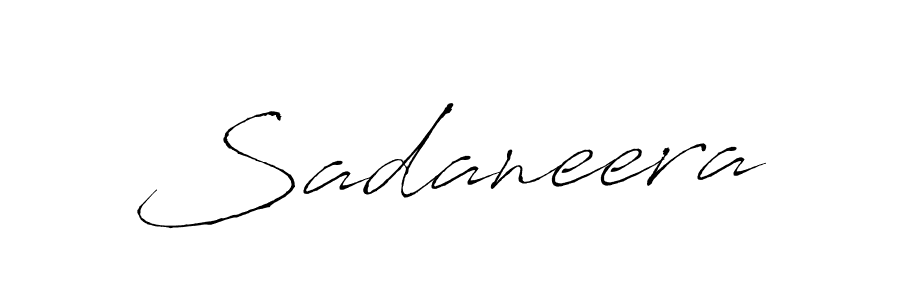 How to make Sadaneera name signature. Use Antro_Vectra style for creating short signs online. This is the latest handwritten sign. Sadaneera signature style 6 images and pictures png