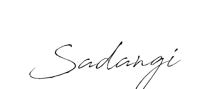 Design your own signature with our free online signature maker. With this signature software, you can create a handwritten (Antro_Vectra) signature for name Sadangi. Sadangi signature style 6 images and pictures png