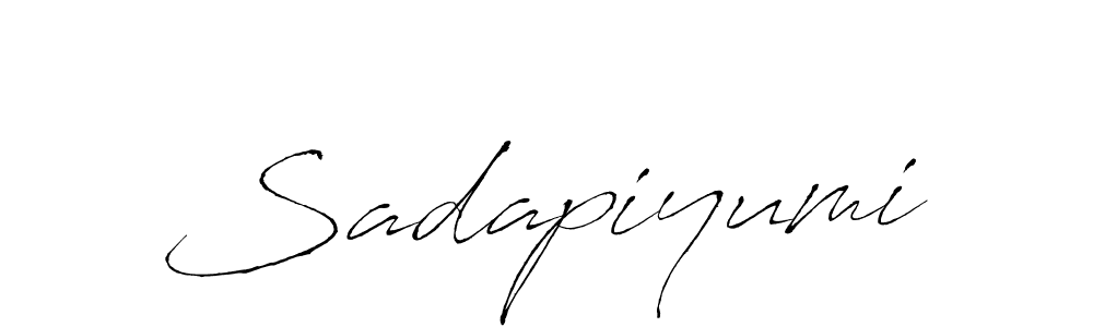 Make a short Sadapiyumi signature style. Manage your documents anywhere anytime using Antro_Vectra. Create and add eSignatures, submit forms, share and send files easily. Sadapiyumi signature style 6 images and pictures png