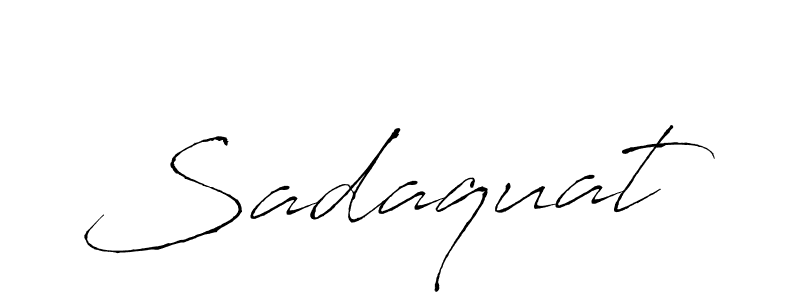 Use a signature maker to create a handwritten signature online. With this signature software, you can design (Antro_Vectra) your own signature for name Sadaquat. Sadaquat signature style 6 images and pictures png