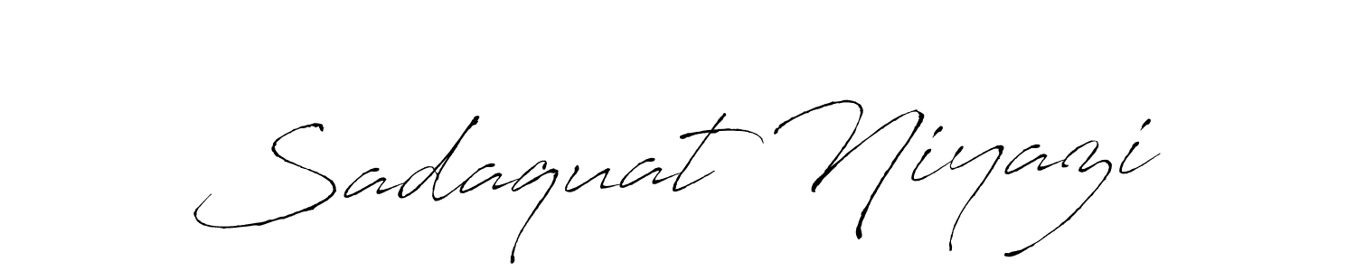 You should practise on your own different ways (Antro_Vectra) to write your name (Sadaquat Niyazi) in signature. don't let someone else do it for you. Sadaquat Niyazi signature style 6 images and pictures png