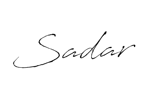 How to make Sadar signature? Antro_Vectra is a professional autograph style. Create handwritten signature for Sadar name. Sadar signature style 6 images and pictures png