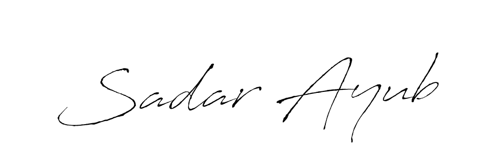 How to make Sadar Ayub signature? Antro_Vectra is a professional autograph style. Create handwritten signature for Sadar Ayub name. Sadar Ayub signature style 6 images and pictures png