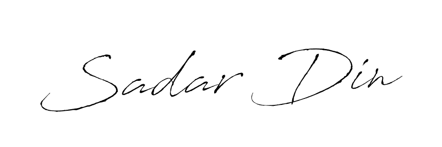 Make a beautiful signature design for name Sadar Din. With this signature (Antro_Vectra) style, you can create a handwritten signature for free. Sadar Din signature style 6 images and pictures png