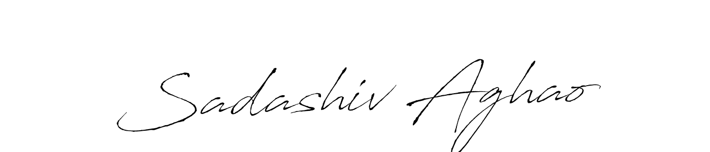 Also we have Sadashiv Aghao name is the best signature style. Create professional handwritten signature collection using Antro_Vectra autograph style. Sadashiv Aghao signature style 6 images and pictures png