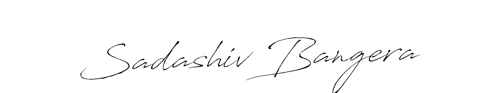 Create a beautiful signature design for name Sadashiv Bangera. With this signature (Antro_Vectra) fonts, you can make a handwritten signature for free. Sadashiv Bangera signature style 6 images and pictures png