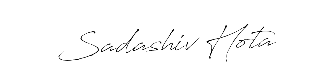 The best way (Antro_Vectra) to make a short signature is to pick only two or three words in your name. The name Sadashiv Hota include a total of six letters. For converting this name. Sadashiv Hota signature style 6 images and pictures png