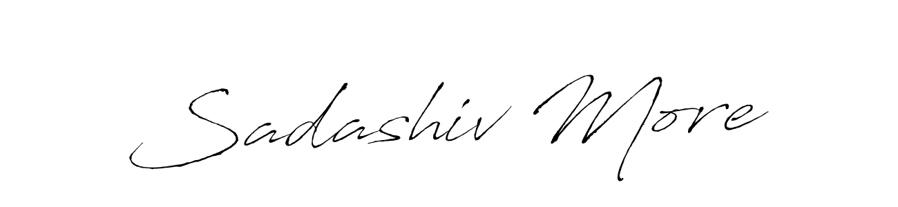 It looks lik you need a new signature style for name Sadashiv More. Design unique handwritten (Antro_Vectra) signature with our free signature maker in just a few clicks. Sadashiv More signature style 6 images and pictures png