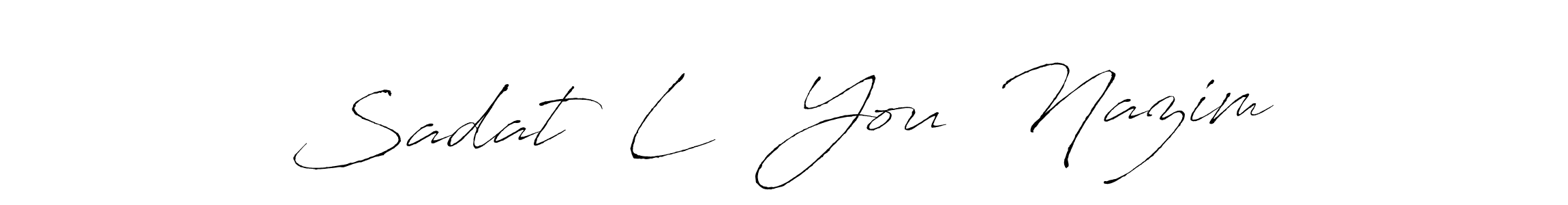 Best and Professional Signature Style for Sadat  L ❤ You  Nazim. Antro_Vectra Best Signature Style Collection. Sadat  L ❤ You  Nazim signature style 6 images and pictures png