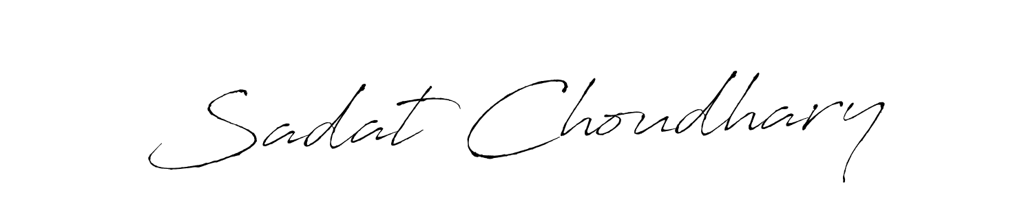 Sadat Choudhary stylish signature style. Best Handwritten Sign (Antro_Vectra) for my name. Handwritten Signature Collection Ideas for my name Sadat Choudhary. Sadat Choudhary signature style 6 images and pictures png