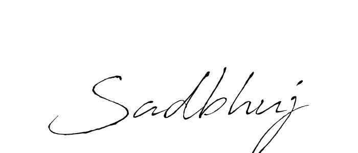 if you are searching for the best signature style for your name Sadbhuj. so please give up your signature search. here we have designed multiple signature styles  using Antro_Vectra. Sadbhuj signature style 6 images and pictures png