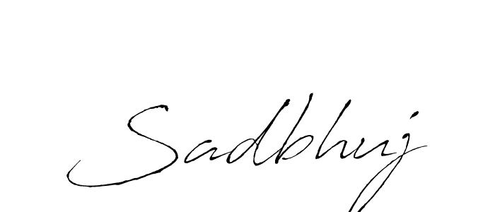 How to Draw Sadbhuj signature style? Antro_Vectra is a latest design signature styles for name Sadbhuj. Sadbhuj signature style 6 images and pictures png