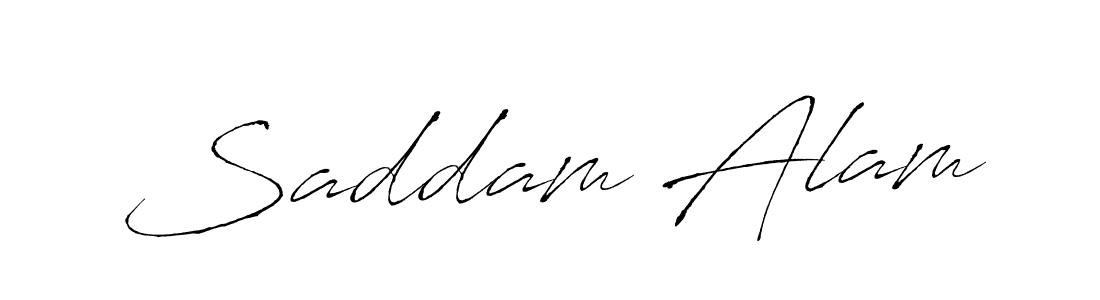 Create a beautiful signature design for name Saddam Alam. With this signature (Antro_Vectra) fonts, you can make a handwritten signature for free. Saddam Alam signature style 6 images and pictures png
