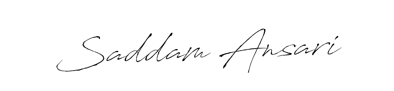 Also we have Saddam Ansari name is the best signature style. Create professional handwritten signature collection using Antro_Vectra autograph style. Saddam Ansari signature style 6 images and pictures png