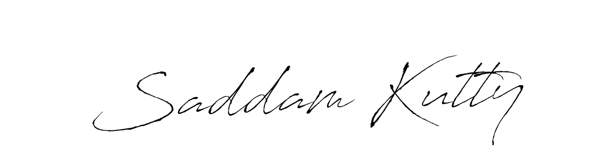 Saddam Kutty stylish signature style. Best Handwritten Sign (Antro_Vectra) for my name. Handwritten Signature Collection Ideas for my name Saddam Kutty. Saddam Kutty signature style 6 images and pictures png