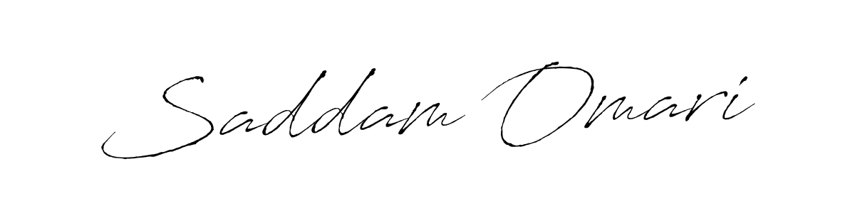 Make a beautiful signature design for name Saddam Omari. With this signature (Antro_Vectra) style, you can create a handwritten signature for free. Saddam Omari signature style 6 images and pictures png