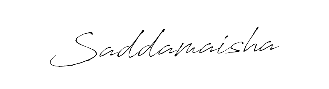 Use a signature maker to create a handwritten signature online. With this signature software, you can design (Antro_Vectra) your own signature for name Saddamaisha. Saddamaisha signature style 6 images and pictures png