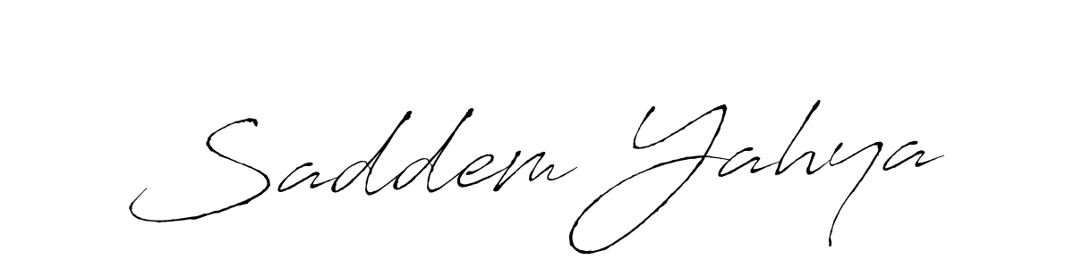 Also You can easily find your signature by using the search form. We will create Saddem Yahya name handwritten signature images for you free of cost using Antro_Vectra sign style. Saddem Yahya signature style 6 images and pictures png