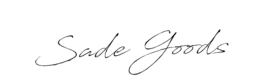 Make a beautiful signature design for name Sade Goods. Use this online signature maker to create a handwritten signature for free. Sade Goods signature style 6 images and pictures png