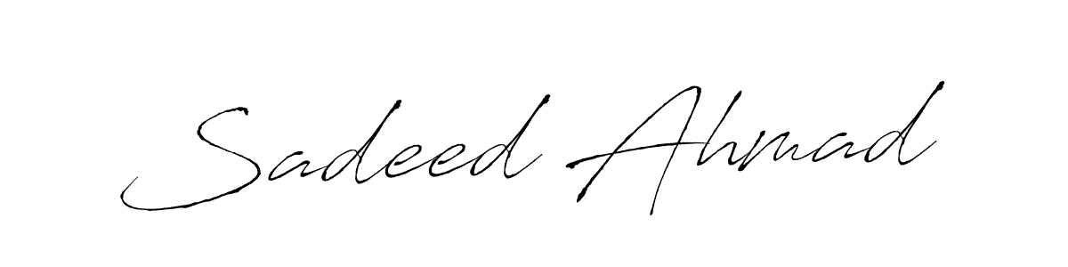 Similarly Antro_Vectra is the best handwritten signature design. Signature creator online .You can use it as an online autograph creator for name Sadeed Ahmad. Sadeed Ahmad signature style 6 images and pictures png