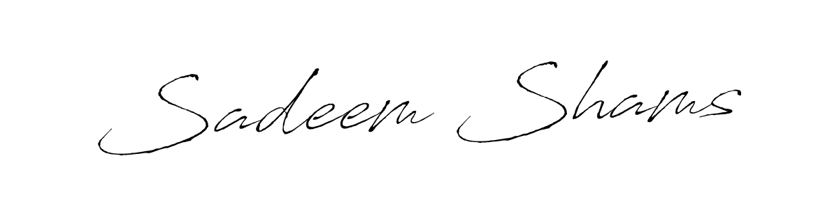 Use a signature maker to create a handwritten signature online. With this signature software, you can design (Antro_Vectra) your own signature for name Sadeem Shams. Sadeem Shams signature style 6 images and pictures png