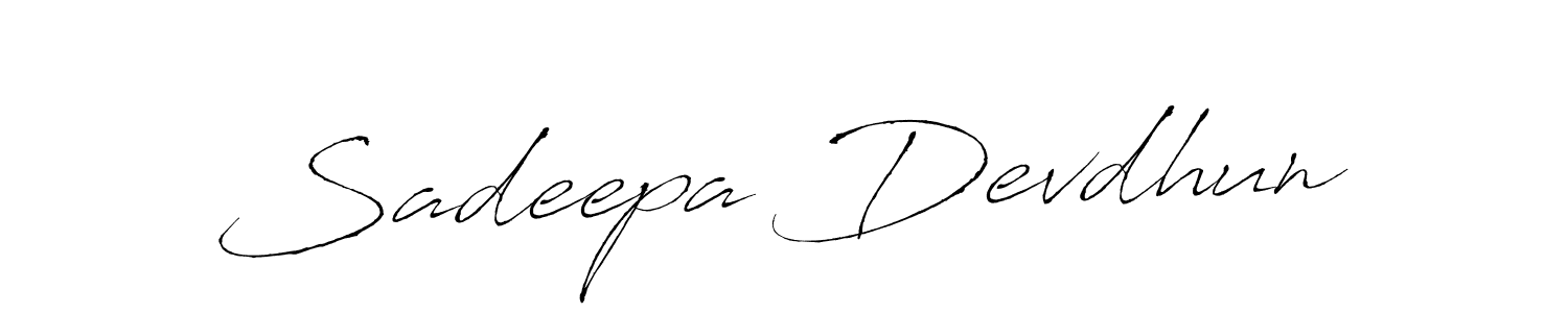 Use a signature maker to create a handwritten signature online. With this signature software, you can design (Antro_Vectra) your own signature for name Sadeepa Devdhun. Sadeepa Devdhun signature style 6 images and pictures png