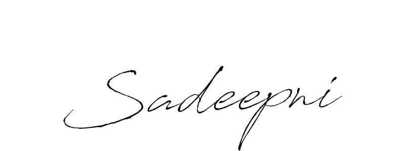 Make a beautiful signature design for name Sadeepni. With this signature (Antro_Vectra) style, you can create a handwritten signature for free. Sadeepni signature style 6 images and pictures png