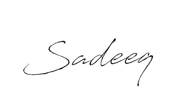 if you are searching for the best signature style for your name Sadeeq. so please give up your signature search. here we have designed multiple signature styles  using Antro_Vectra. Sadeeq signature style 6 images and pictures png