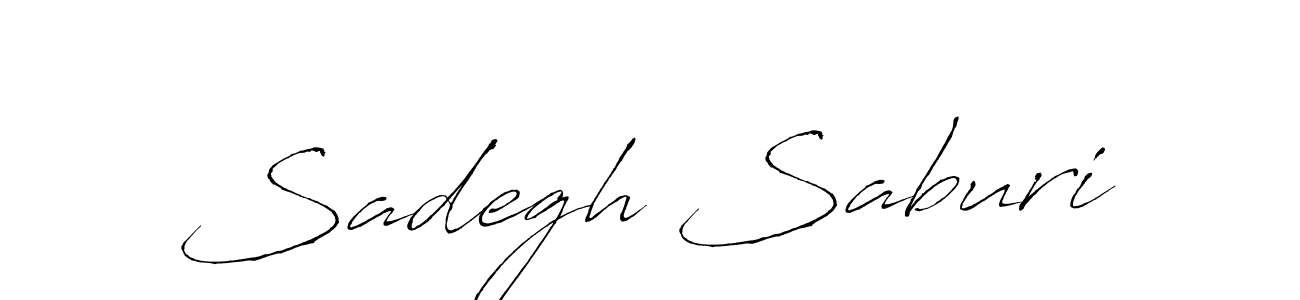 Make a beautiful signature design for name Sadegh Saburi. With this signature (Antro_Vectra) style, you can create a handwritten signature for free. Sadegh Saburi signature style 6 images and pictures png