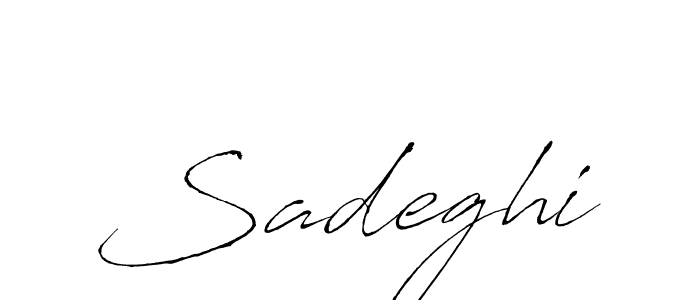 Create a beautiful signature design for name Sadeghi. With this signature (Antro_Vectra) fonts, you can make a handwritten signature for free. Sadeghi signature style 6 images and pictures png