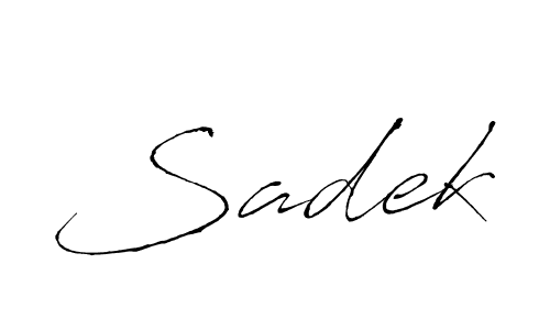 Also You can easily find your signature by using the search form. We will create Sadek name handwritten signature images for you free of cost using Antro_Vectra sign style. Sadek signature style 6 images and pictures png