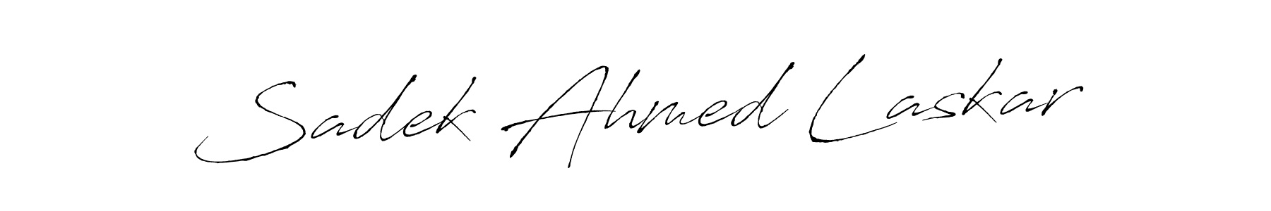 Make a beautiful signature design for name Sadek Ahmed Laskar. Use this online signature maker to create a handwritten signature for free. Sadek Ahmed Laskar signature style 6 images and pictures png
