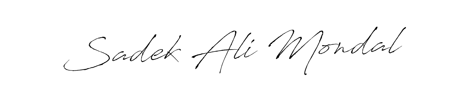 Use a signature maker to create a handwritten signature online. With this signature software, you can design (Antro_Vectra) your own signature for name Sadek Ali Mondal. Sadek Ali Mondal signature style 6 images and pictures png