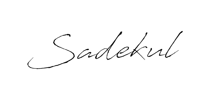 Create a beautiful signature design for name Sadekul. With this signature (Antro_Vectra) fonts, you can make a handwritten signature for free. Sadekul signature style 6 images and pictures png