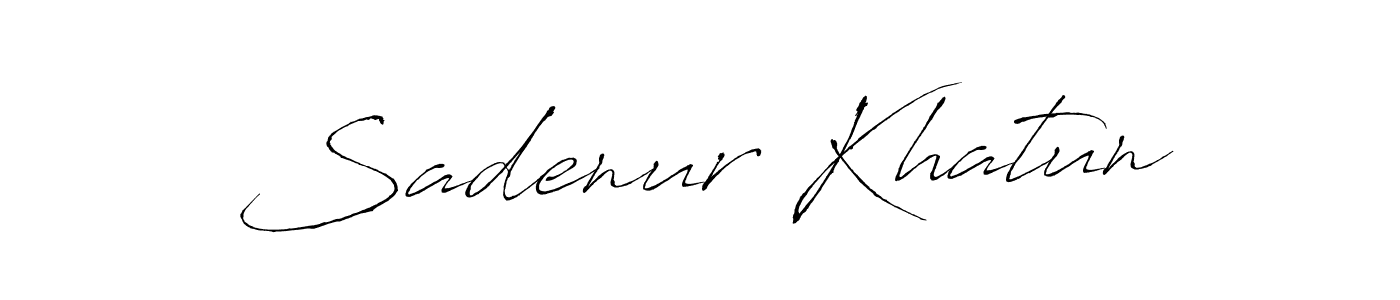 This is the best signature style for the Sadenur Khatun name. Also you like these signature font (Antro_Vectra). Mix name signature. Sadenur Khatun signature style 6 images and pictures png