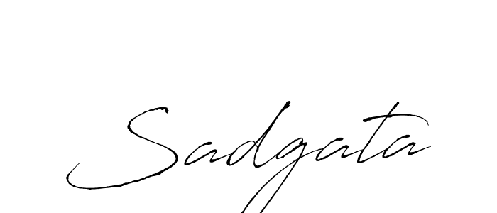 Sadgata stylish signature style. Best Handwritten Sign (Antro_Vectra) for my name. Handwritten Signature Collection Ideas for my name Sadgata. Sadgata signature style 6 images and pictures png