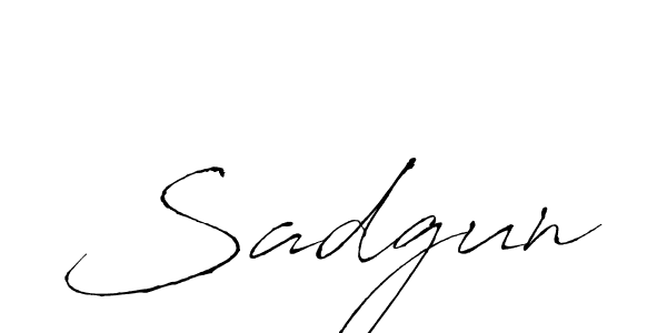 Design your own signature with our free online signature maker. With this signature software, you can create a handwritten (Antro_Vectra) signature for name Sadgun. Sadgun signature style 6 images and pictures png