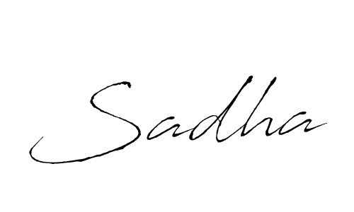 How to make Sadha signature? Antro_Vectra is a professional autograph style. Create handwritten signature for Sadha name. Sadha signature style 6 images and pictures png