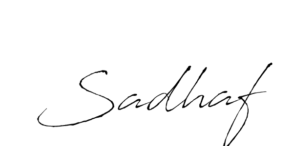 Create a beautiful signature design for name Sadhaf. With this signature (Antro_Vectra) fonts, you can make a handwritten signature for free. Sadhaf signature style 6 images and pictures png