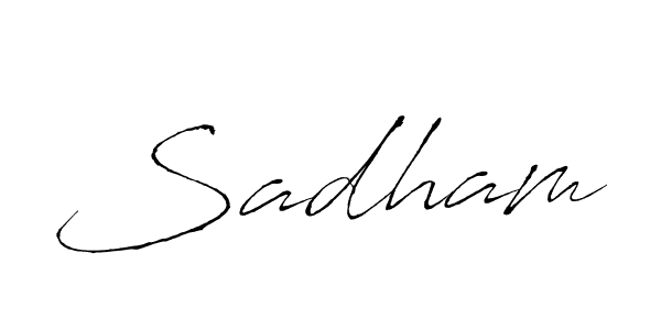 Also we have Sadham name is the best signature style. Create professional handwritten signature collection using Antro_Vectra autograph style. Sadham signature style 6 images and pictures png