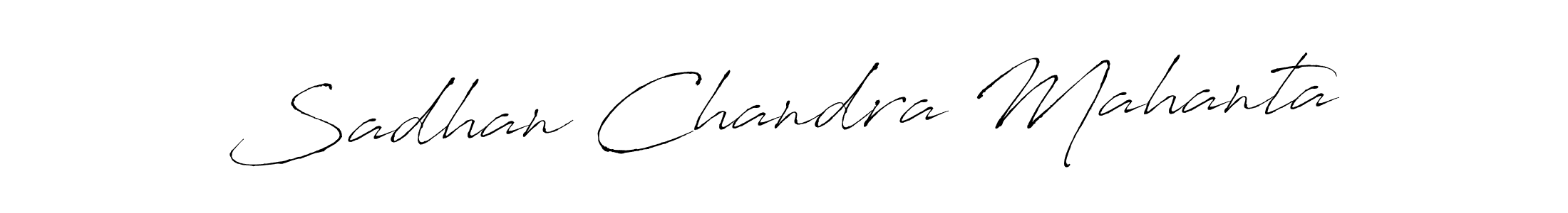 You should practise on your own different ways (Antro_Vectra) to write your name (Sadhan Chandra Mahanta) in signature. don't let someone else do it for you. Sadhan Chandra Mahanta signature style 6 images and pictures png