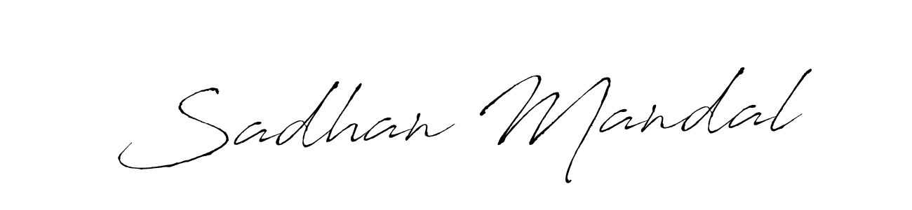 Make a beautiful signature design for name Sadhan Mandal. Use this online signature maker to create a handwritten signature for free. Sadhan Mandal signature style 6 images and pictures png